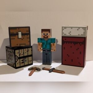 Minecraft Series 1 Overworld Player Survival Pack Steve Action Figure